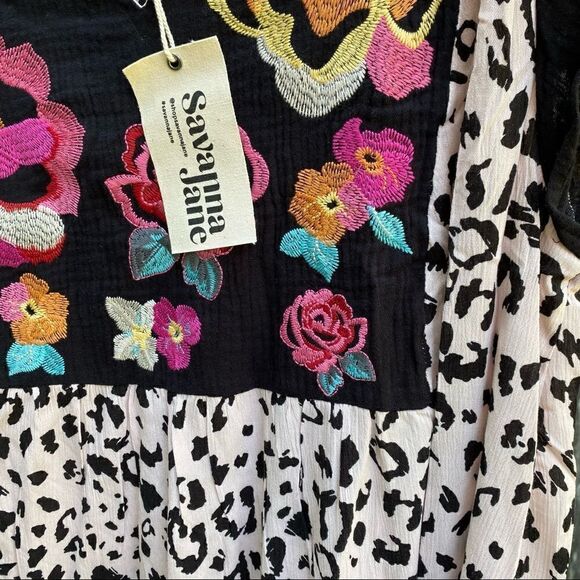 Savannah Jane Snow Leopard Dress Sz 2XL NWT - Picture 3 of 6